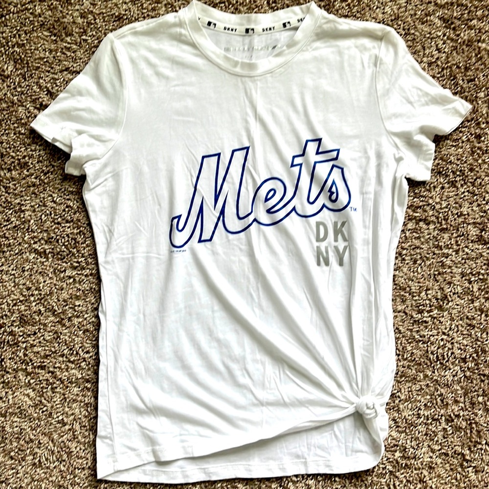 Mets x DKNY tie side T-shirt